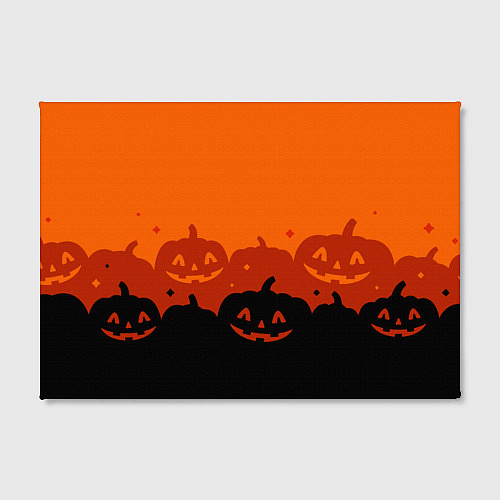Картина прямоугольная Хэллоуин счастливые тыквы / 3D-принт – фото 2
