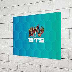 Холст прямоугольный BTS сидят на стульях, цвет: 3D-принт — фото 2