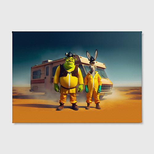 Картина прямоугольная Шрек и Данки пустились во все тяжкие / 3D-принт – фото 2