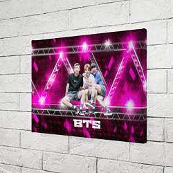 Холст прямоугольный BTS фон фиолетовой сцены, цвет: 3D-принт — фото 2