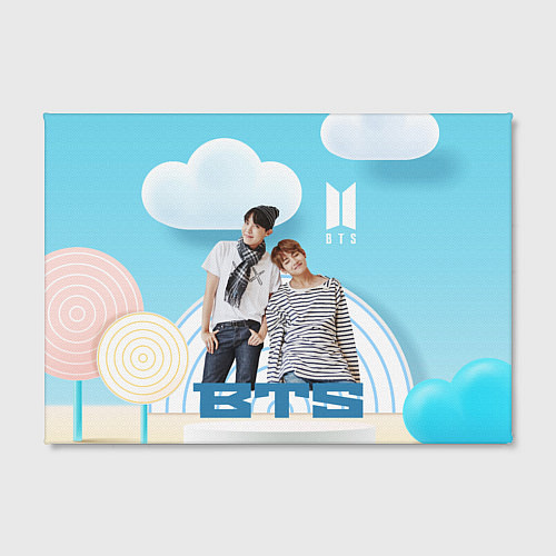 Картина прямоугольная BTS и объемная сцена / 3D-принт – фото 2