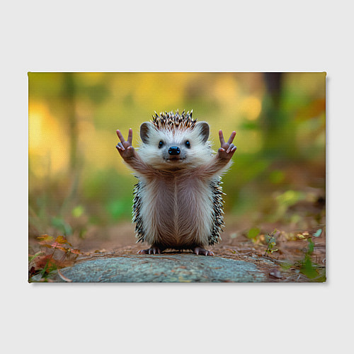 Картина прямоугольная Милый ежик позирует / 3D-принт – фото 2
