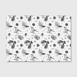 Холст прямоугольный Сойка в Бузулукском бору, цвет: 3D-принт — фото 2