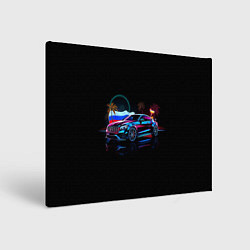 Холст прямоугольный Mercedes amg, цвет: 3D-принт