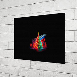 Холст прямоугольный Ёлочные чудеса, цвет: 3D-принт — фото 2