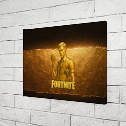 Холст прямоугольный Fortnite золотой Мидас, цвет: 3D-принт — фото 2
