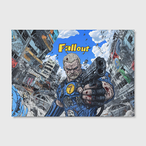 Картина прямоугольная Fallout брутальный седьмой / 3D-принт – фото 2