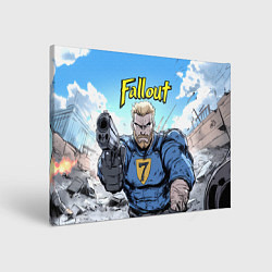Холст прямоугольный Fallout 7, цвет: 3D-принт