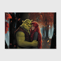 Холст прямоугольный Шрек и принцесса Фиона, цвет: 3D-принт — фото 2