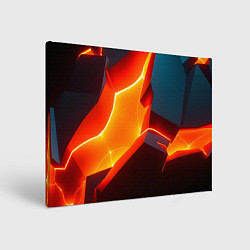 Холст прямоугольный Neon orange, цвет: 3D-принт