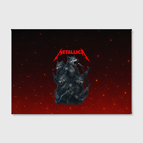Картина прямоугольная Metallica в виде волков / 3D-принт – фото 2
