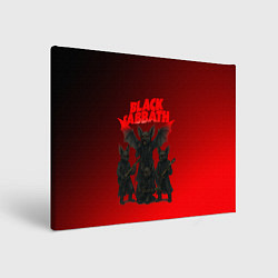 Холст прямоугольный Black Sabbath летучие мыши, цвет: 3D-принт