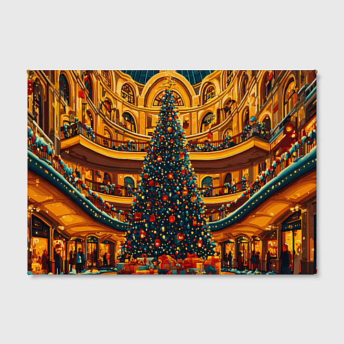 Картина прямоугольная Московская новогодняя елка / 3D-принт – фото 2