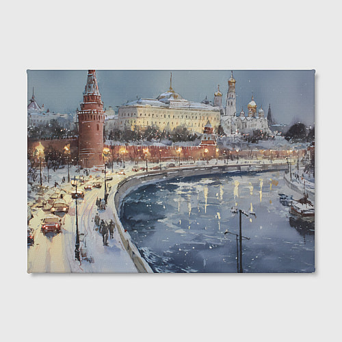 Картина прямоугольная Новогодние праздники в Москве / 3D-принт – фото 2