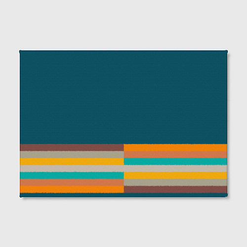 Картина прямоугольная Индиго и шумовой градиент заката с текстурой / 3D-принт – фото 2