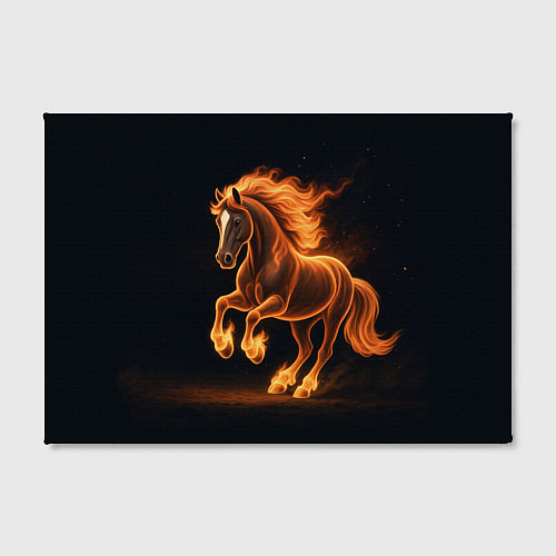 Картина прямоугольная Китайский огненный жеребец / 3D-принт – фото 2