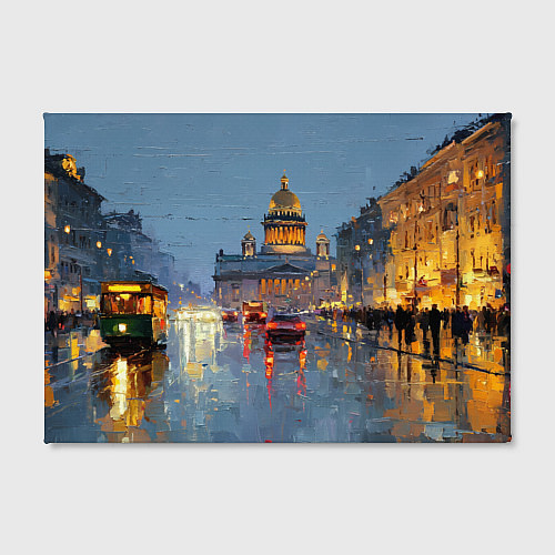 Картина прямоугольная Зимний Питер / 3D-принт – фото 2