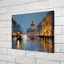 Холст прямоугольный Зимний Питер, цвет: 3D-принт — фото 2