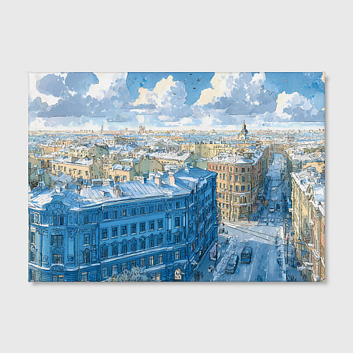 Картина прямоугольная Зимний утренний Питер / 3D-принт – фото 2