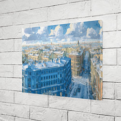 Холст прямоугольный Зимний утренний Питер, цвет: 3D-принт — фото 2