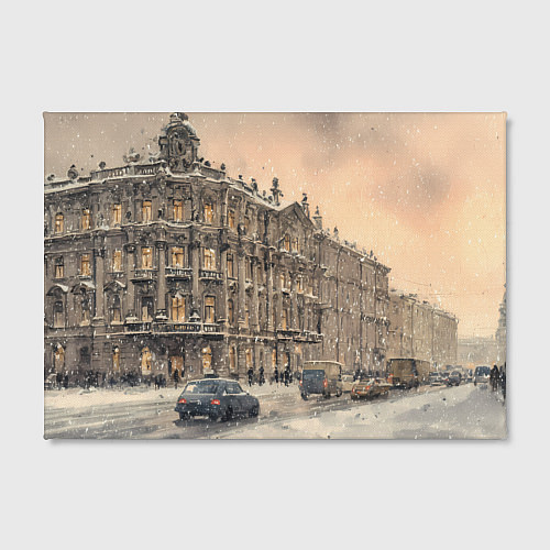 Картина прямоугольная Зима в Санкт-Петербурге / 3D-принт – фото 2