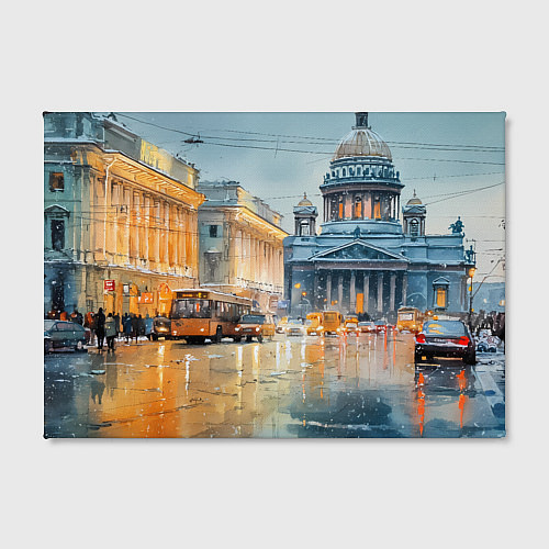 Картина прямоугольная Зимний Питер / 3D-принт – фото 2