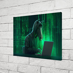 Холст прямоугольный Конь хакер, цвет: 3D-принт — фото 2
