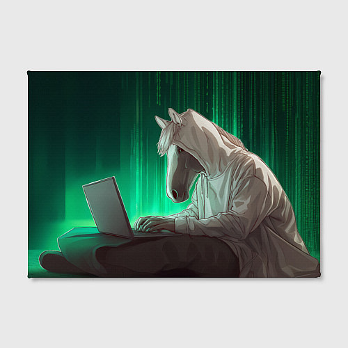 Картина прямоугольная Хакер лошадь / 3D-принт – фото 2