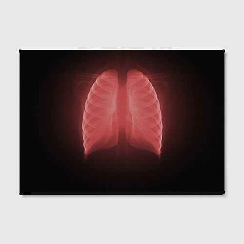 Картина прямоугольная Грудная клетка красная / 3D-принт – фото 2