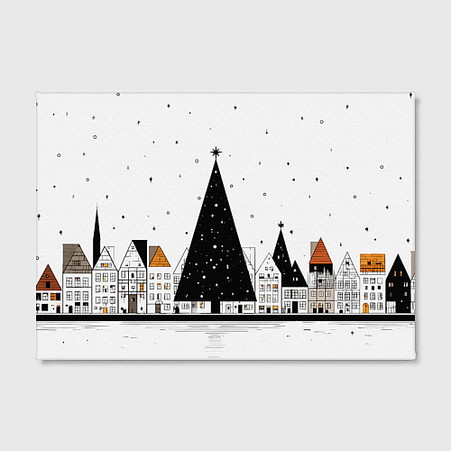 Картина прямоугольная Новый год - минимализм / 3D-принт – фото 2