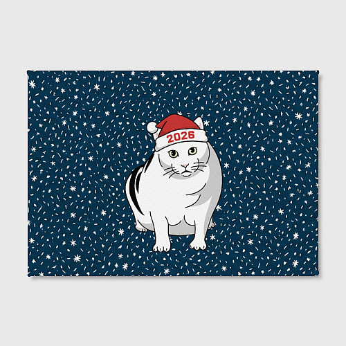 Картина прямоугольная Кот мем - 2026 / 3D-принт – фото 2