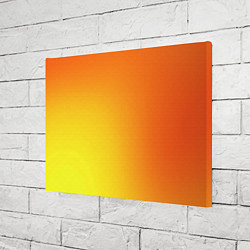 Холст прямоугольный Color orange red, цвет: 3D-принт — фото 2