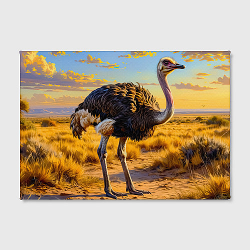 Картина прямоугольная Страус саванны / 3D-принт – фото 2