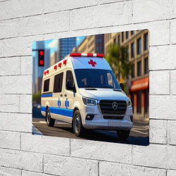 Холст прямоугольный Машина скорой помощи, цвет: 3D-принт — фото 2