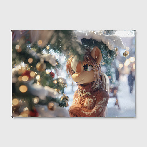 Картина прямоугольная Лошадка в свитере / 3D-принт – фото 2