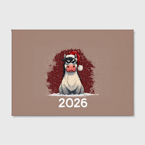 Картина прямоугольная Сердитая лошадка 2026 / 3D-принт – фото 2