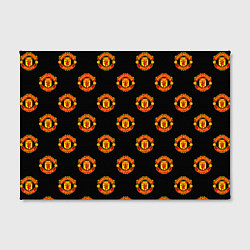 Холст прямоугольный Manchester United Pattern, цвет: 3D-принт — фото 2