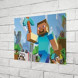 Холст прямоугольный Minecraft World, цвет: 3D-принт — фото 2