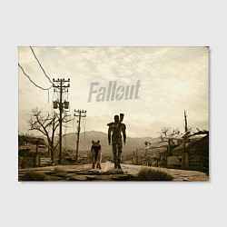 Холст прямоугольный Fallout City, цвет: 3D-принт — фото 2