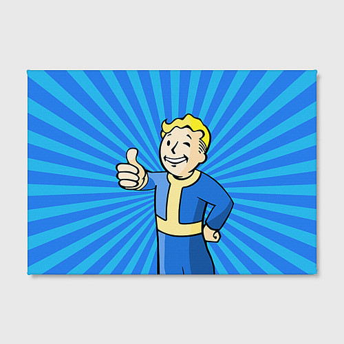 Картина прямоугольная Fallout Blue / 3D-принт – фото 2