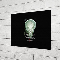 Холст прямоугольный X-files: Alien skull, цвет: 3D-принт — фото 2