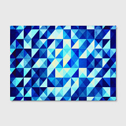 Холст прямоугольный Синяя геометрия, цвет: 3D-принт — фото 2