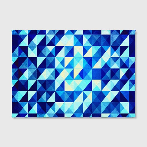 Картина прямоугольная Синяя геометрия / 3D-принт – фото 2