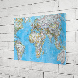 Холст прямоугольный Карта мира - политическая, цвет: 3D-принт — фото 2