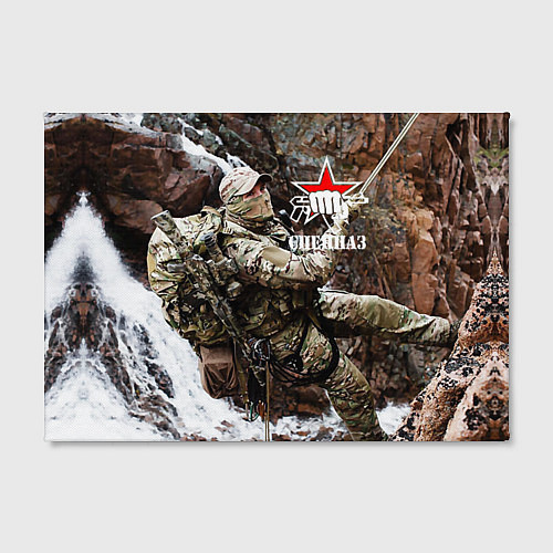 Картина прямоугольная Спецназ России скалолаз / 3D-принт – фото 2