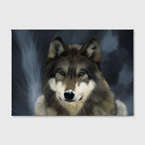 Картина прямоугольная Зимний волк / 3D-принт – фото 2