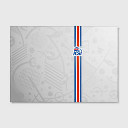 Холст прямоугольный Сборная Исландии по футболу, цвет: 3D-принт — фото 2