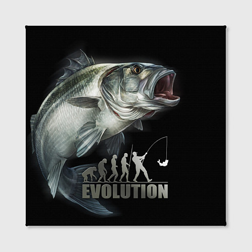Картина квадратная Эволюция рыбалки / 3D-принт – фото 2