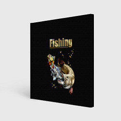 Холст квадратный Gold Fishing, цвет: 3D-принт