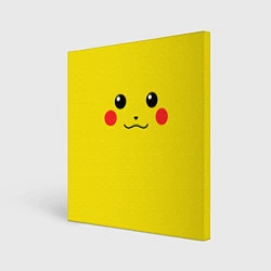 Холст квадратный Happy Pikachu, цвет: 3D-принт